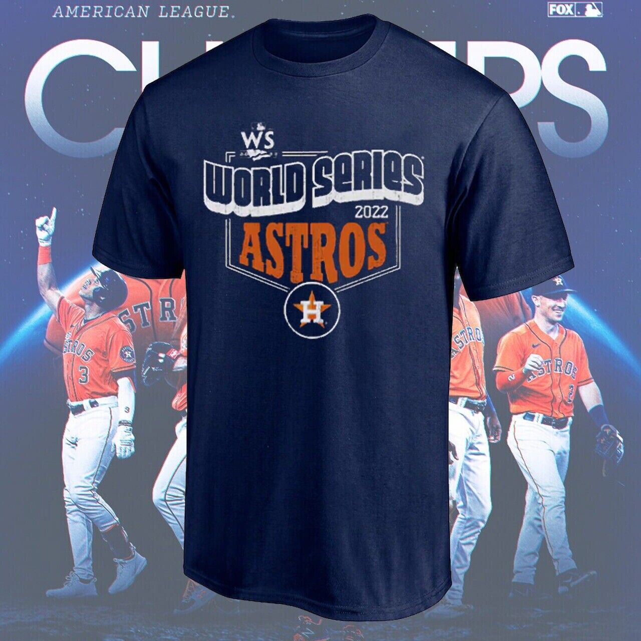 Houston Astros 2022 World Series Baseball Team T Shirt S-3xl Plus Size Up To 5xl